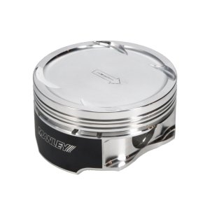 Nissan Maxima Piston Set - Manley Performance - 2618 Alloy Forgings, Chrome Moly Wrist Pins, 81.4mm Stroker 95.5mm Std Bore 8.5:1 Dish - `03-`07